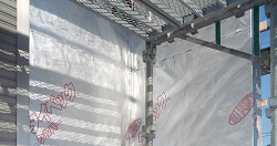 断熱材セルロースファイバーの充填施工が完了しました!